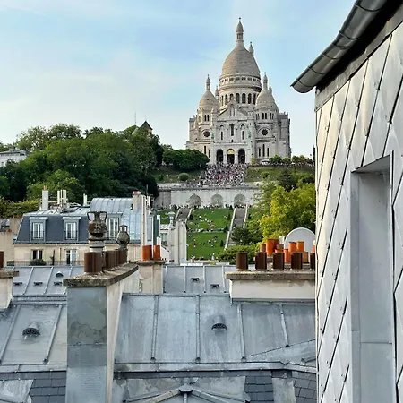 Lägenhet Celine 19 Montmartre Moment, Sacre Coeur View & Eiffel Tower Paris