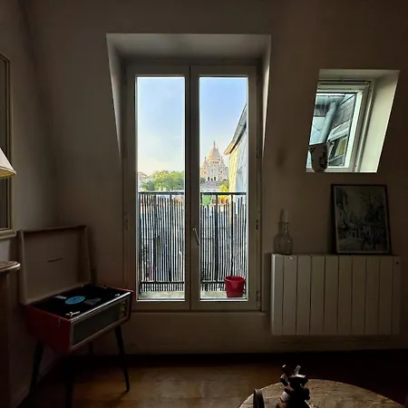 公寓 Celine 19 Montmartre Moment, Sacre Coeur View & Eiffel Tower